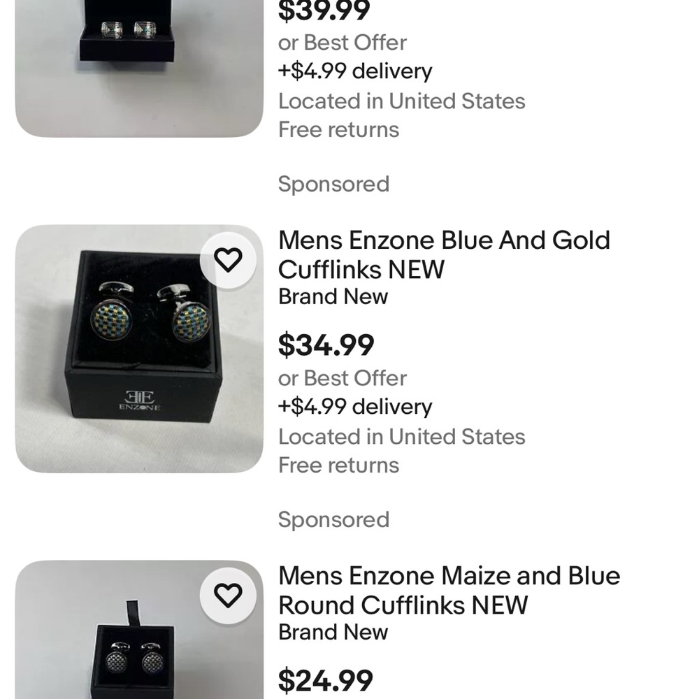Enzone Cufflinks - Picture 3 of 3